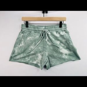 ARX LAB AR-33 SAGE CLOUD TIE DYE ATHLETIC FLEECE SHORTS